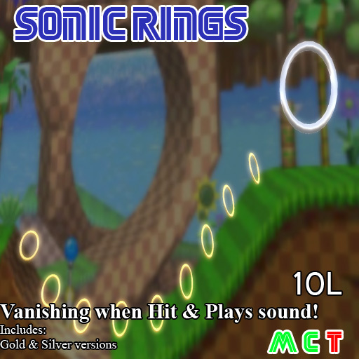 Second Life Marketplace Sonic RIngs